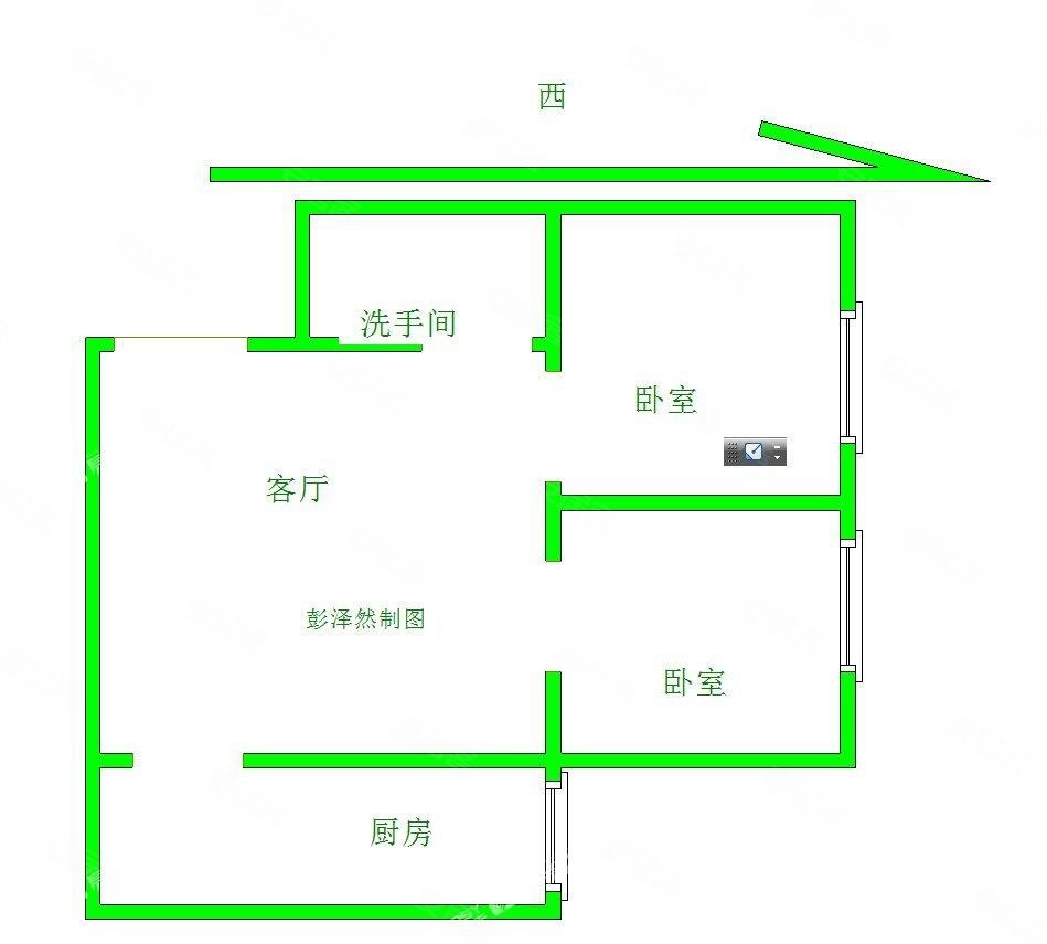 中昂邑上原著2室1厅1卫61㎡西185万