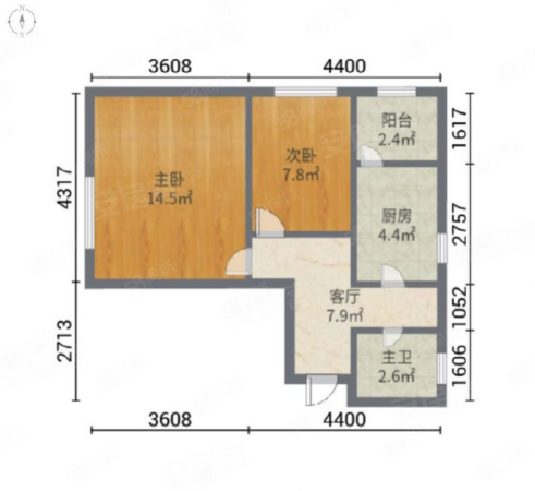 辰庆家园2室0厅1卫50.27㎡东南40万