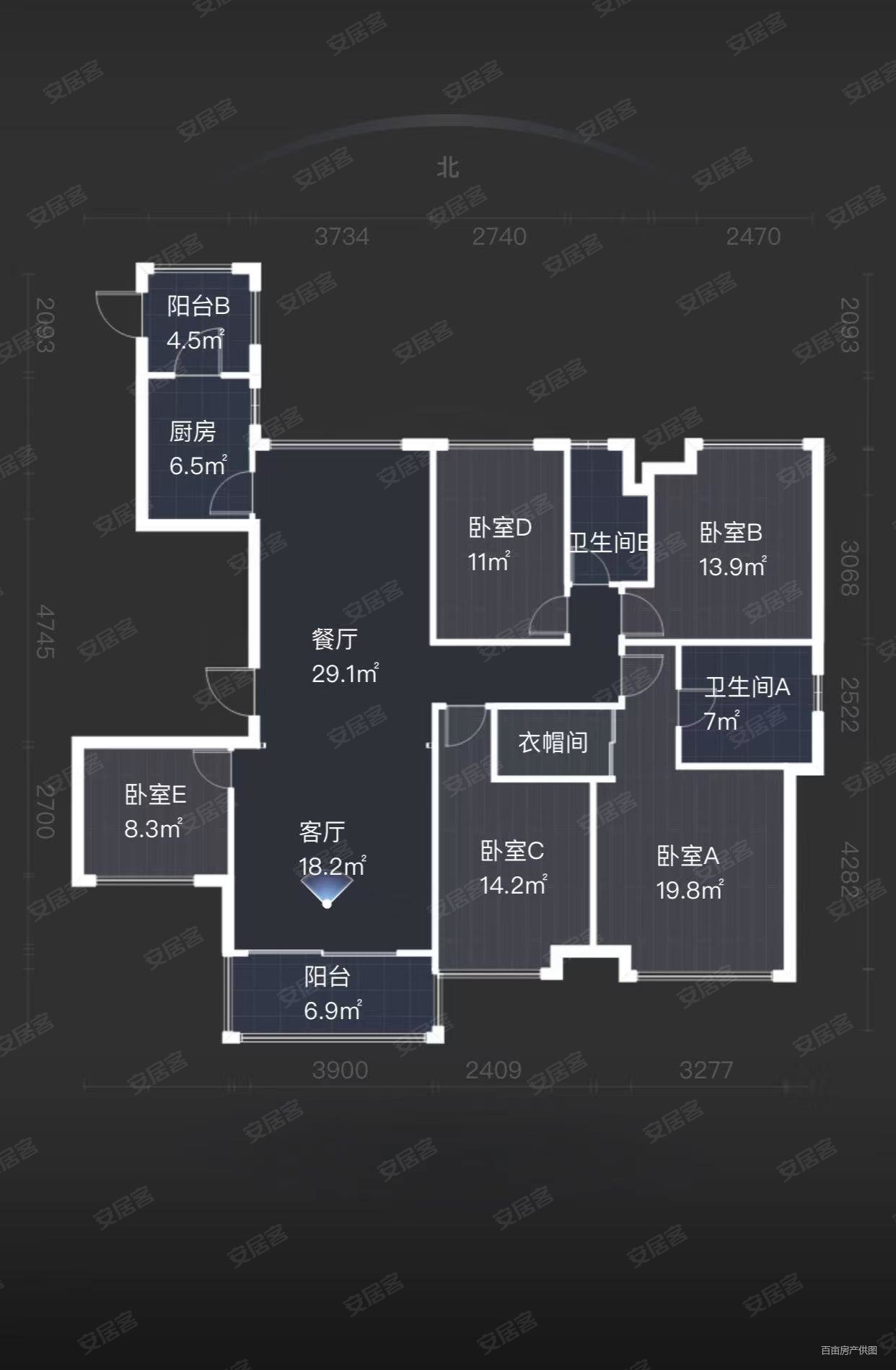 精装170平 5房,荣和天誉(三期)二手房,393万,5室2厅,2卫,170平米-柳州
