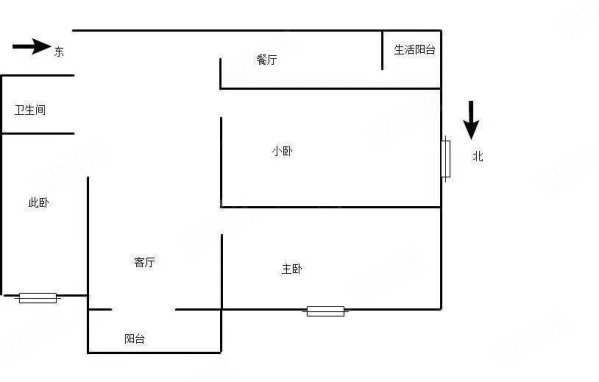 西辰壹品3室2厅1卫102㎡南北51万