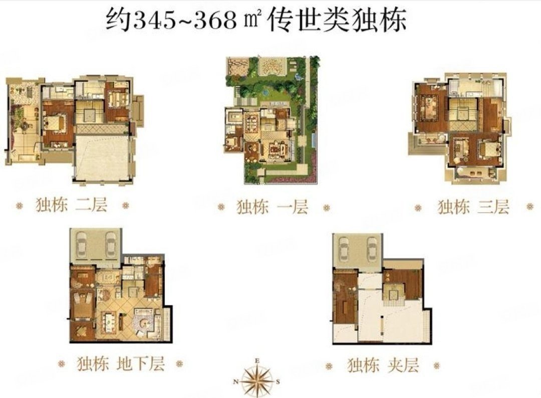 正荣国领(别墅)二手房,2900万,5室4厅,5卫,367