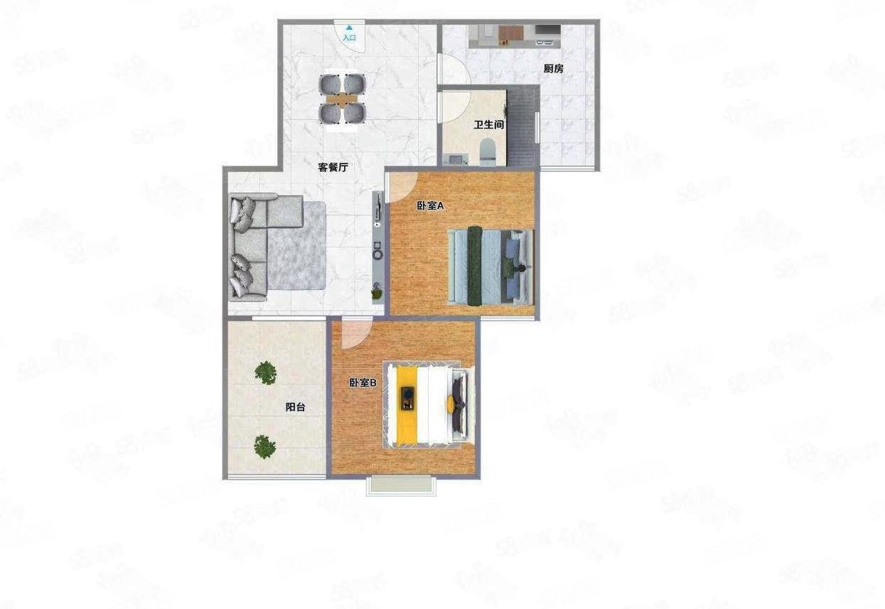 大阳台惊爆价正商东方港湾热销2室业主急售