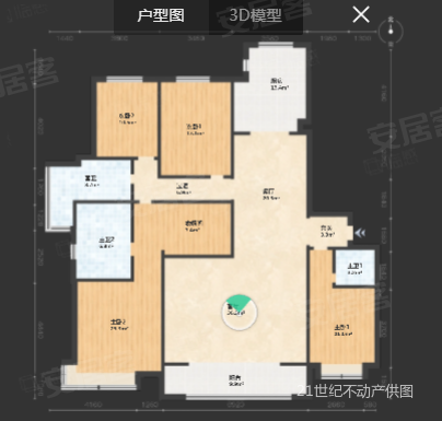 三星凤凰府4室2厅3卫282.83㎡南北230万