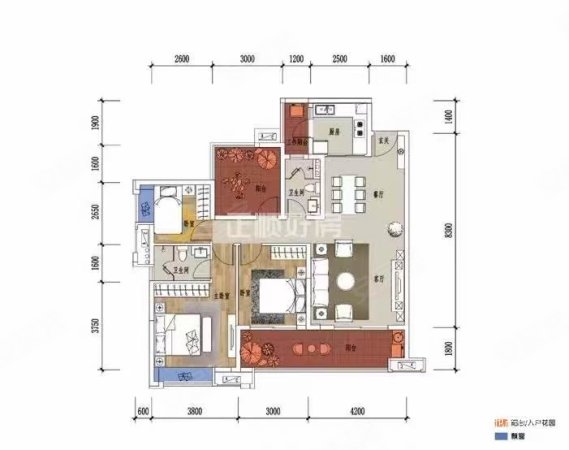 中央观邸3室2厅2卫132㎡南161.8万