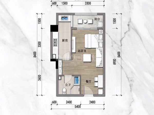 红河蒙自人民医院南湖花园2期南湖花园二期 50平精装1室1500一个月