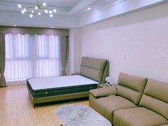 马鞍山雨山万达广场出租：万达公寓6栋 豪华装修 真皮沙发床 59平1400元月出租房源真实图片