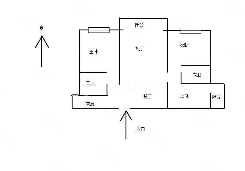 房东急置换 诚心出售,保利玺樾二手房,137万,3室2厅,2卫,92平米-昆明