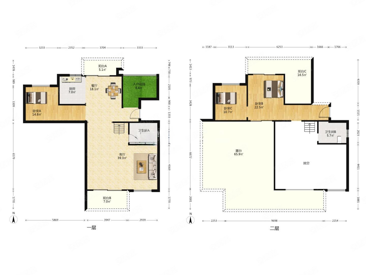 润和山水郡5室2厅2卫175.82㎡南北176.8万