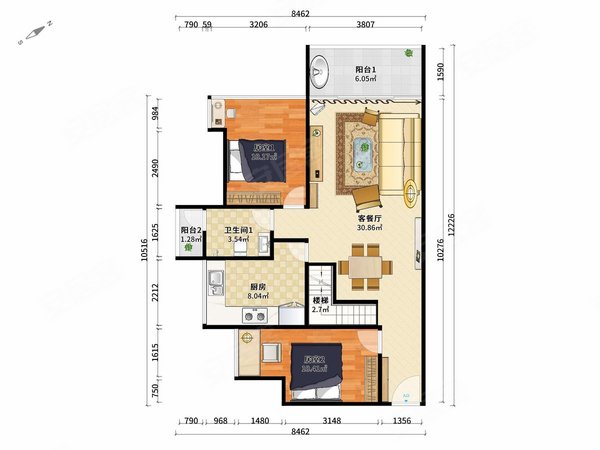 深圳龙岗坂田信义御珑豪园次新大社区精装大复式5房,业主急租 装修