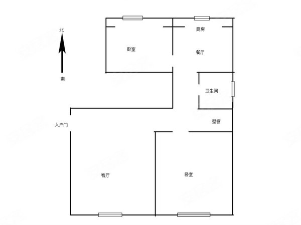 北京密云密云城区康居(南区)康居(南区) 2室1厅1卫 精装修87平米出租房源真实图片