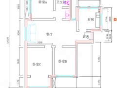 天津东丽华明镇雪优花园 3室2厅1卫出租房源真实图片