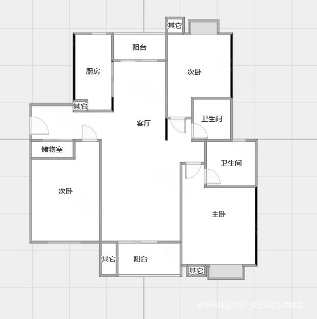 奥克斯皇家花园4室2厅3卫300㎡南北303万