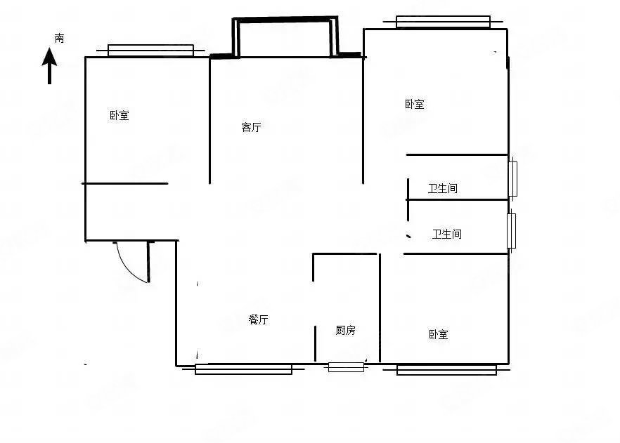 明厚源轩府3室2厅2卫133㎡南145万