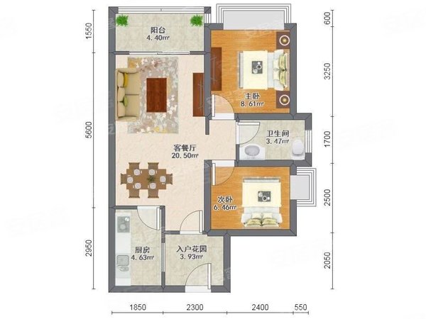 广州南沙黄阁南沙保利城南沙保利城漂亮两房配齐出租出租房源真实图片