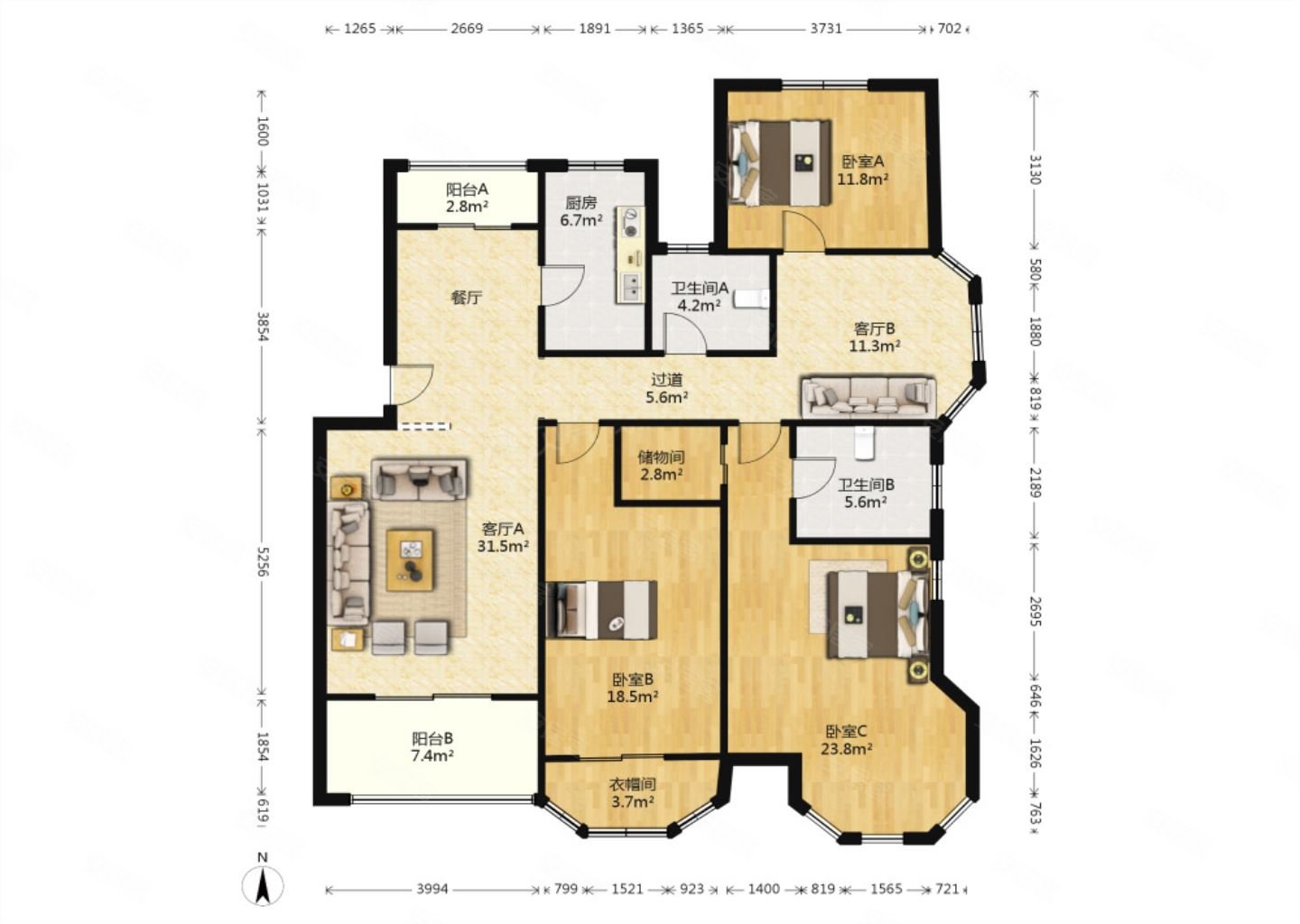 大学路南师大旁加州玫瑰园多层洋房大户型已改造诚意出售