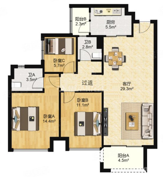 鸿安花园 北江新区 未来地铁口附近