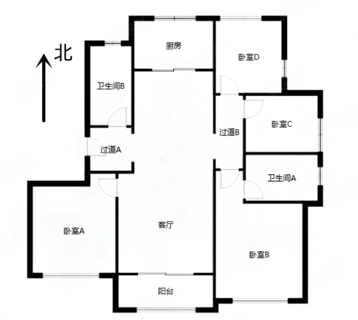 真实保证玉兰公馆北区4室