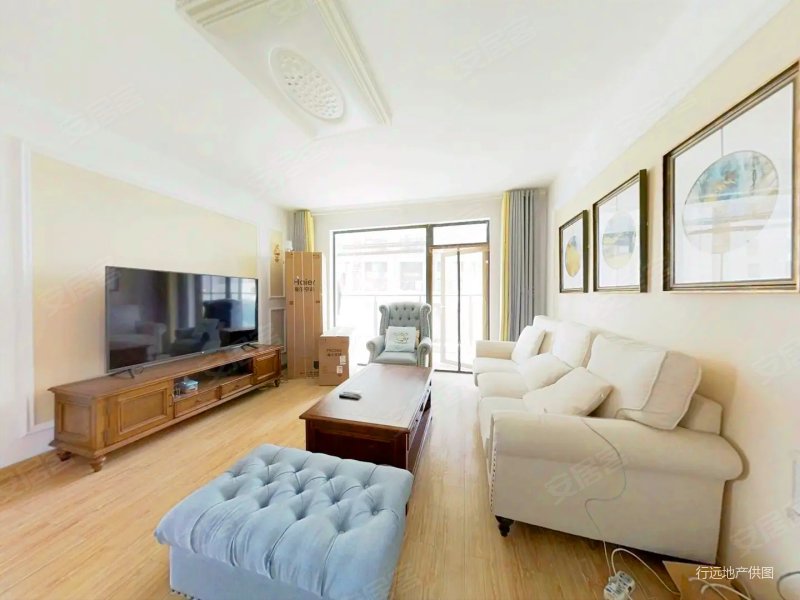 东岳海花园全明通透三室两卫双阳台 出行购物育才方便