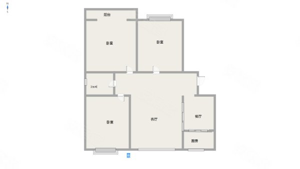 名仕公馆3室2厅1卫137㎡南北82万