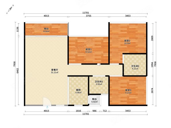 江门蓬江北新莱茵华庭新上!