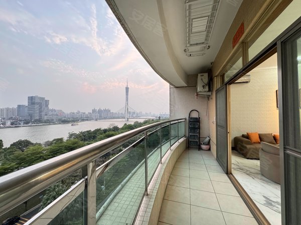 【多图】珠江新城海滨花园,珠江新城东租房,南向望江 