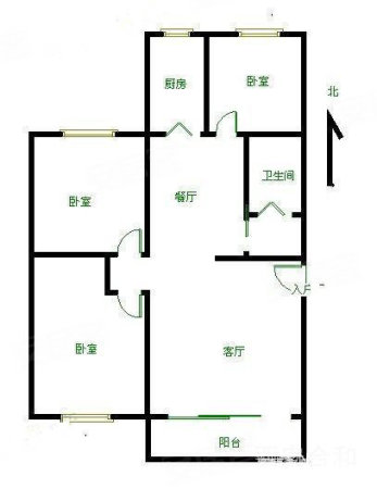 西航花园骞柳小区3室2厅1卫107㎡南81.8万