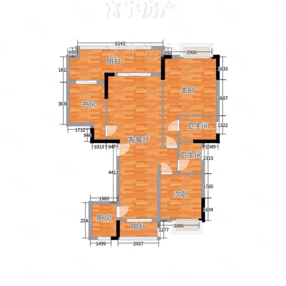 御璟天下3室2厅2卫127㎡南北78万