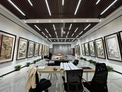 宋庄小堡一层庭院挑高5米 直播字画 展厅 办公画廊 设计