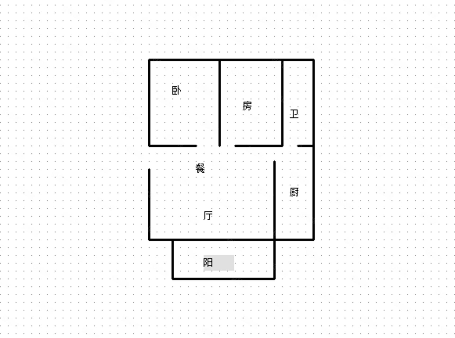 天湖居2室2厅1卫70㎡南北58万