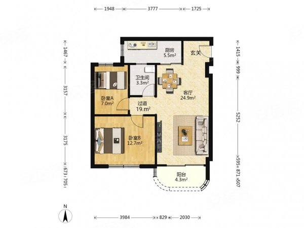 【多图】金雅苑,滨江东租房,滨江东 金雅苑小区 低楼层南向两房,海珠
