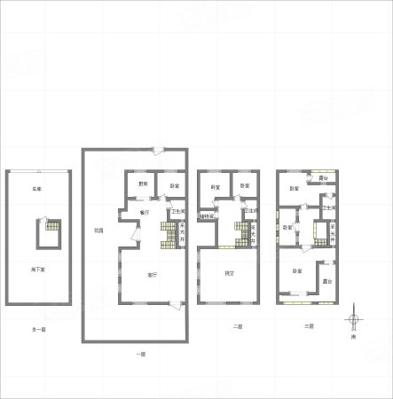 融创竣爵堡5室2厅4卫353㎡南北445万