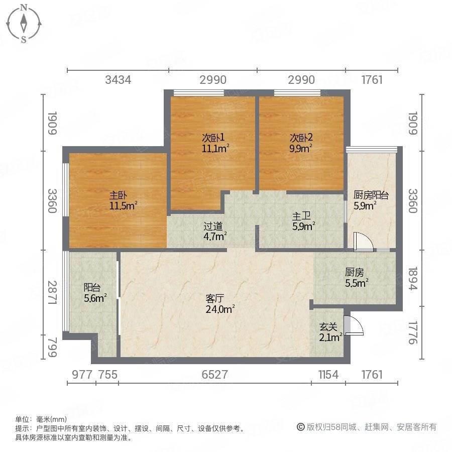 润西山户型图图片