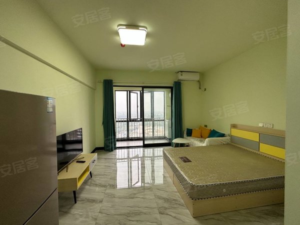 近公交车站,旧城胜利雅苑,万达商圈1房,阳台望景,清城租房-清远58安居