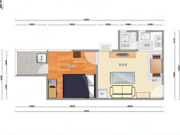 深圳南山西丽留仙居新上房源 西丽双地铁口 留仙居电梯一房一厅 拎包