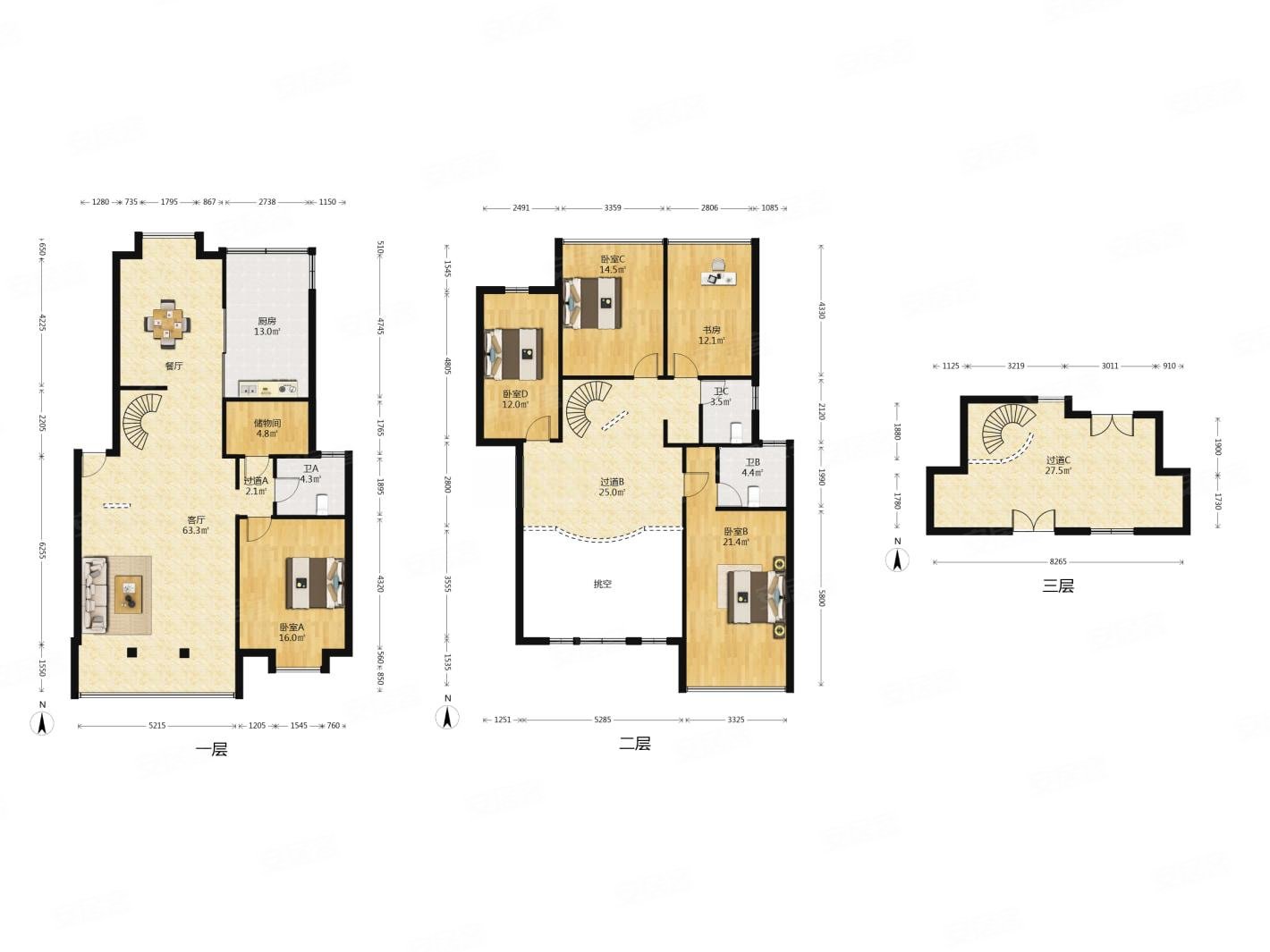 近东部新城近地铁市中心的上叠别墅江南春晓性价比高