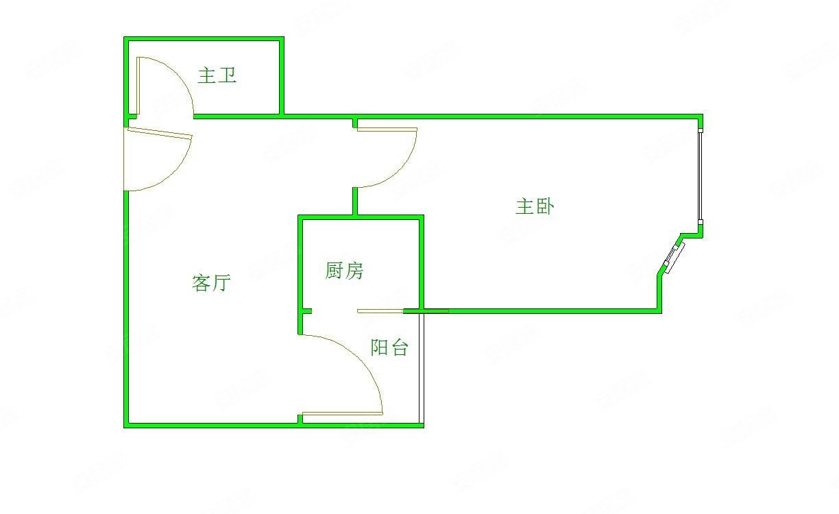 英豪花园一房一厅东向业主诚心出售