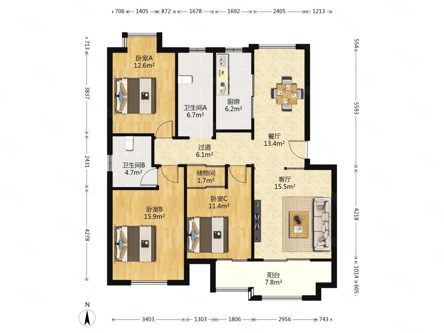 南京房产网>南京二手房>鼓楼二手房>江东二手房>乾和福邸公寓>