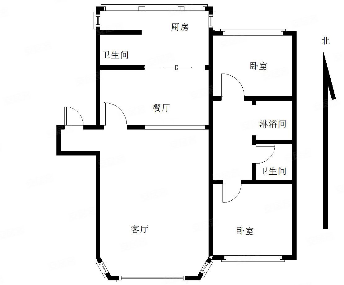 南京一南昌五环社区两室两厅精装修2楼供暖好南北通透