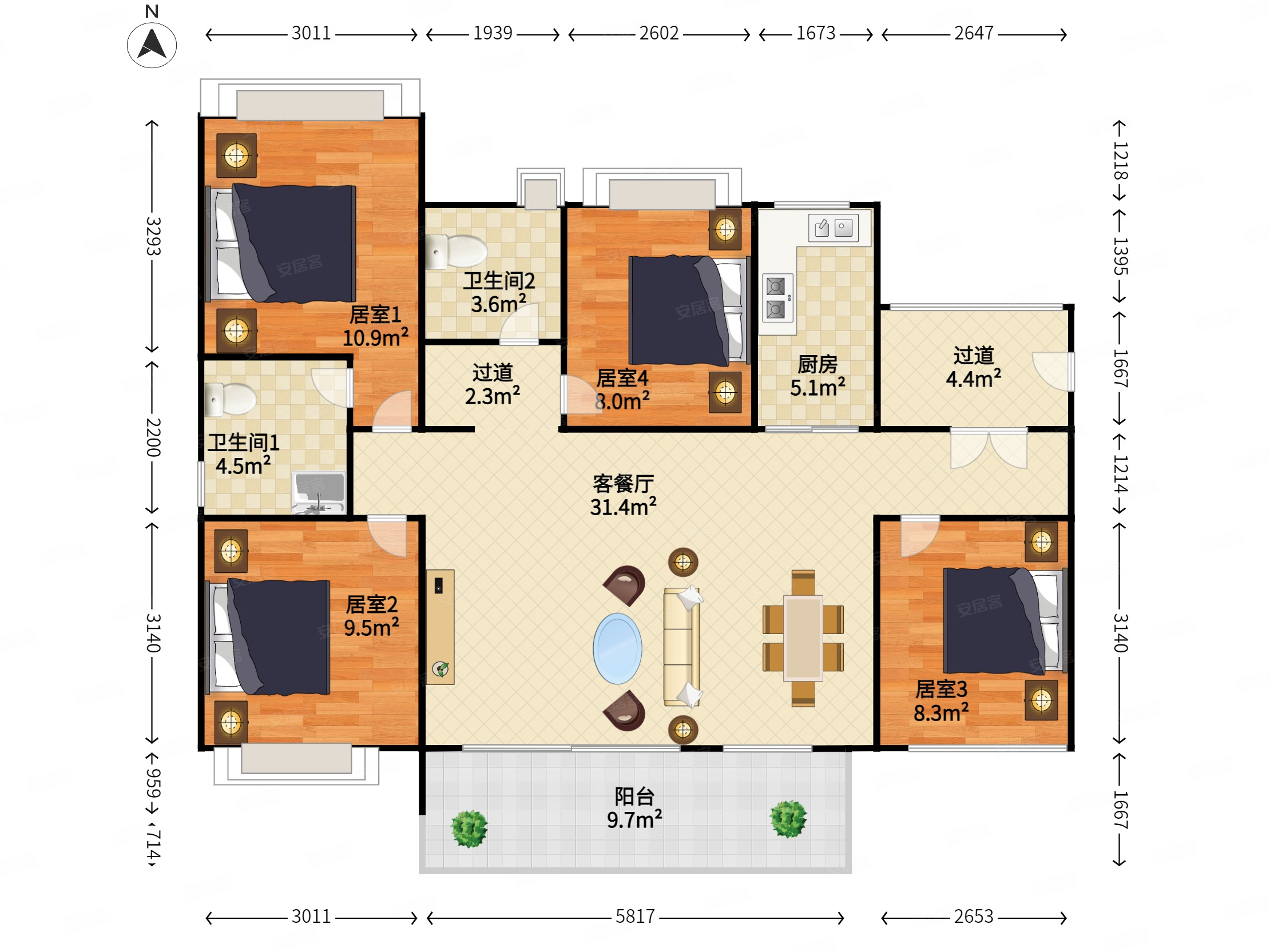 越秀滨海新城户型图图片