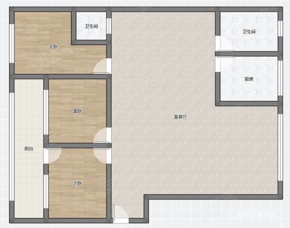 石首市计生站宿舍2室2厅1卫95㎡南北26万