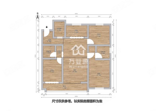 旭辉滨海江来天音苑3室2厅2卫127㎡南北193万