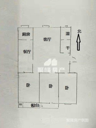 聊城三中家属院3室2厅1卫106㎡南北139万