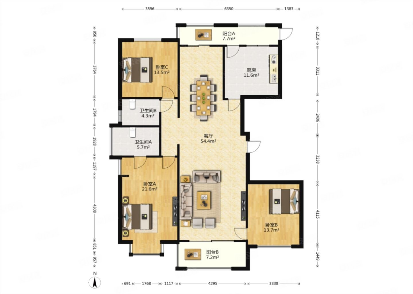 好楼层采光视野好南北通透经典户型大红本满二随时看房