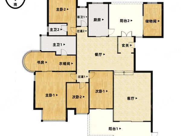 惠州惠城江北滨江区富力丽港银湾无遮挡江景豪宅4房出