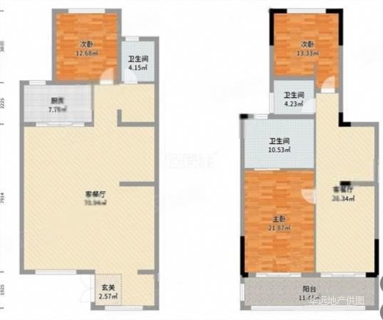 鸿坤花语墅二手房,128万,4室2厅,2卫,154平米-宜昌安居客