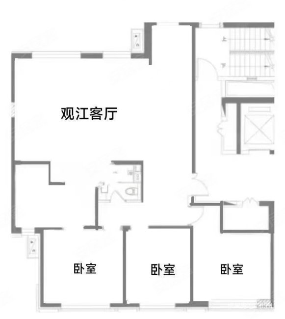 招商天玺3室2厅2卫197㎡南北298万