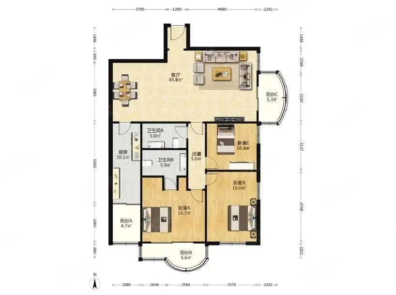 香港中路 一线海景 看海视野 2号楼 中心安静 仅一套急,泛海名人广场
