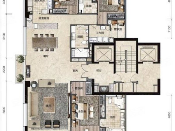 北京海淀万柳万柳书院万柳书院精装大平层,家电齐全带车位,三面采光