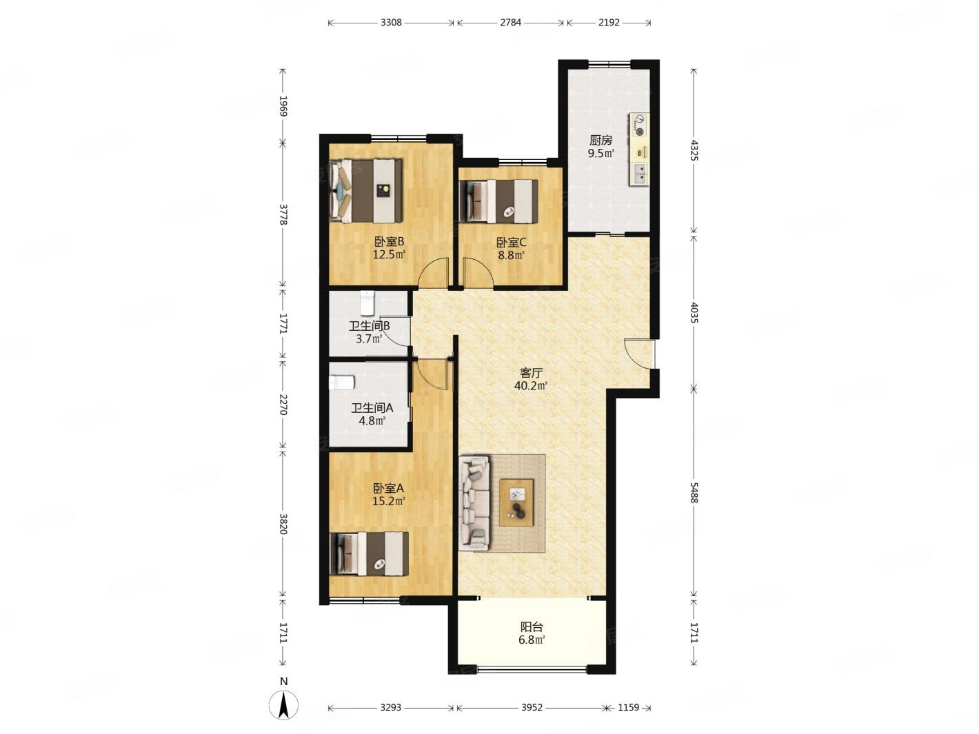 鲁润静园次新小区环境优美有车位精装修