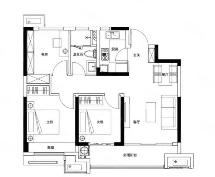 绿城春来晓园高档社区拎包入住居住舒适